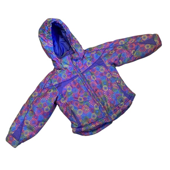 Snow Dragons Dragonflies Ski Snowboard Puffer Jacket (Little Girls') - Size 2T - Picture 1 of 8